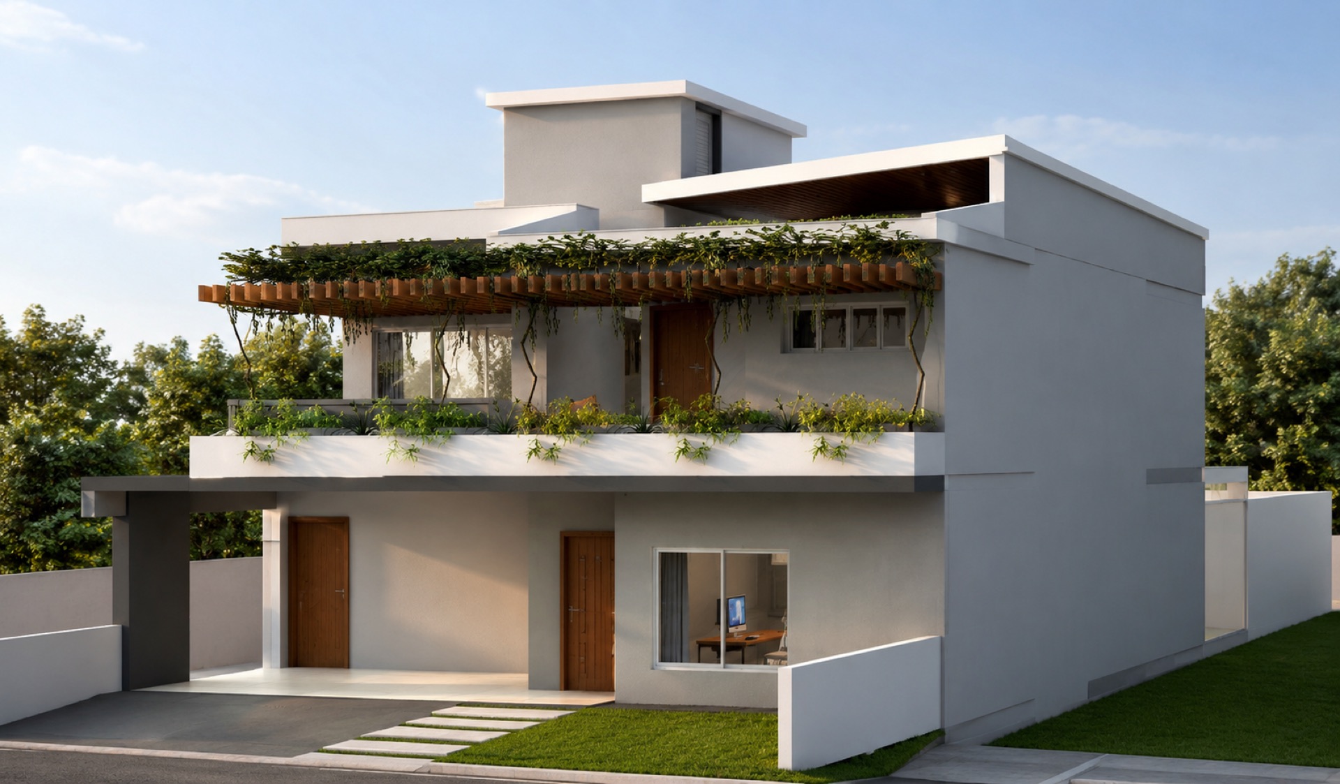 Casa Gladys Odessa SP, volumes escalonados